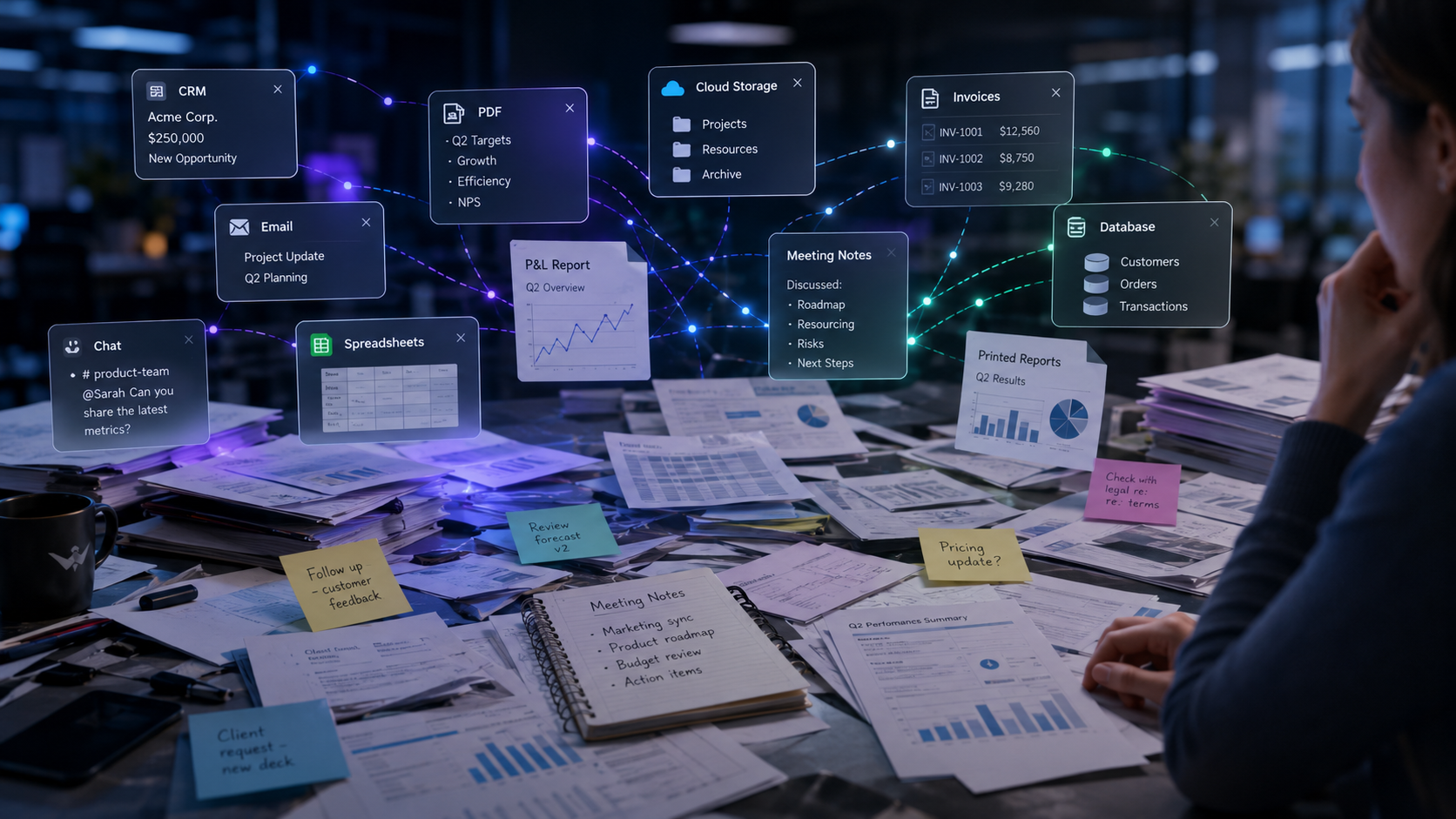 Fragmented information across systems