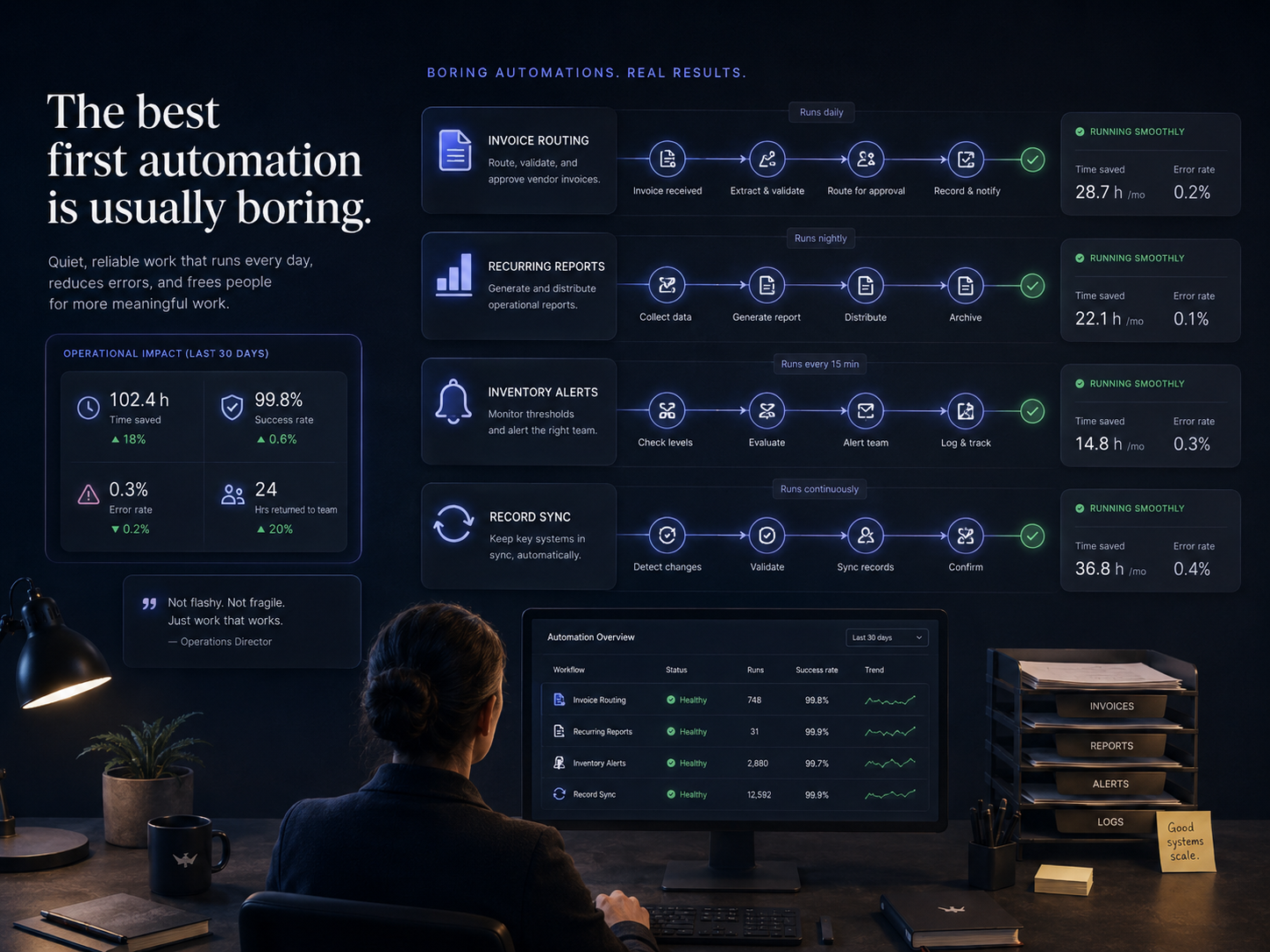 The best first automation is usually boring