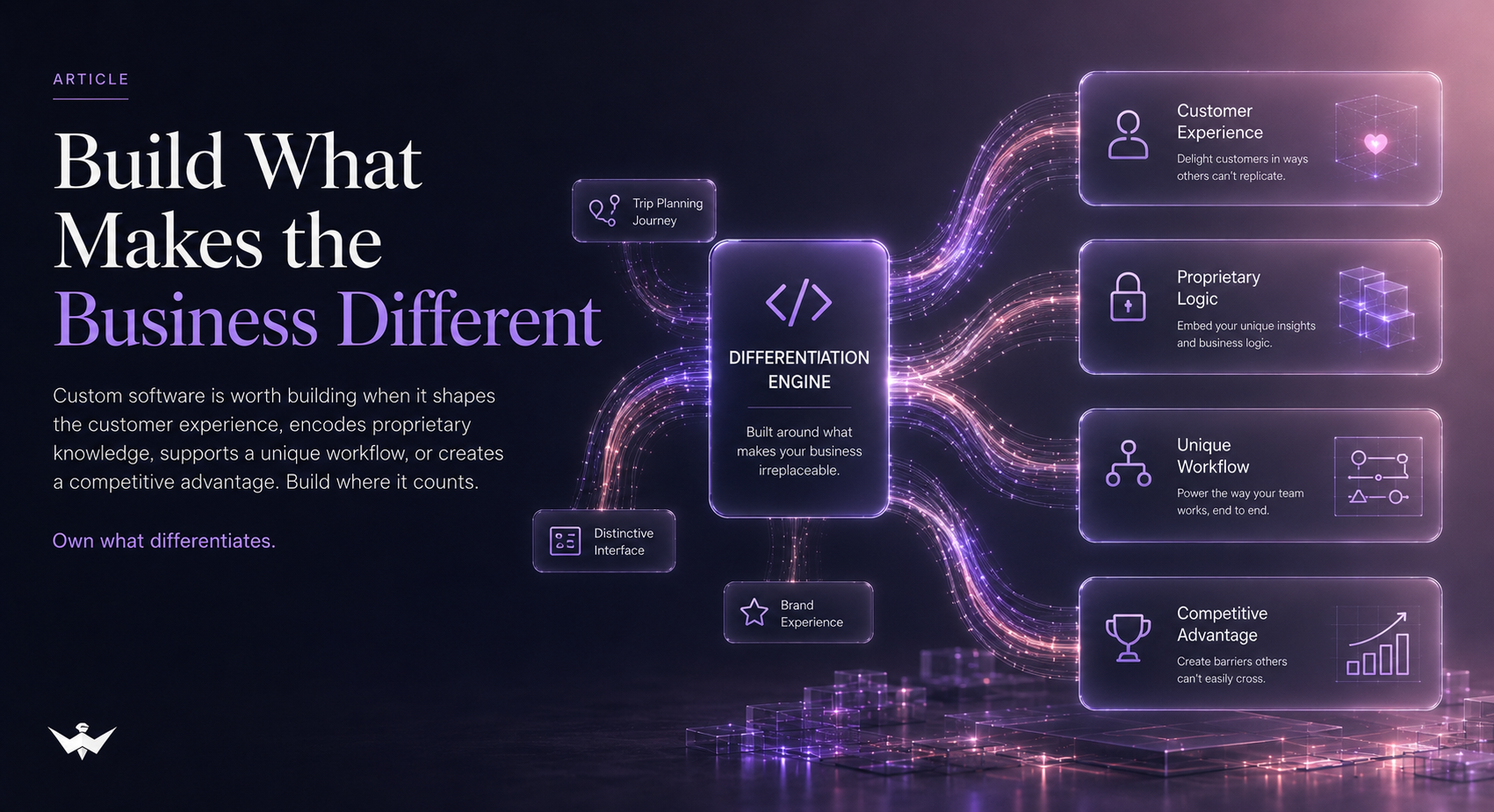 Build what makes the business different