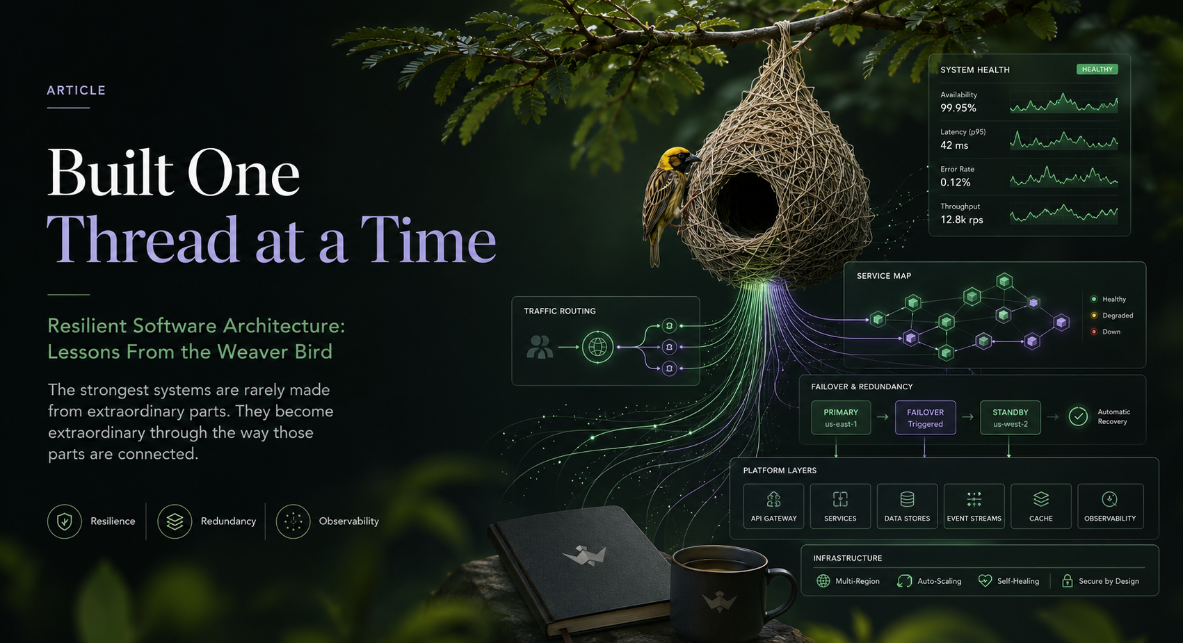 Built One Thread at a Time — Resilient Software Architecture: Lessons From the Weaver Bird